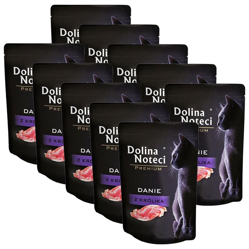 Dolina Noteci Premium Cat Dish with Rabbit 10 x 85 g