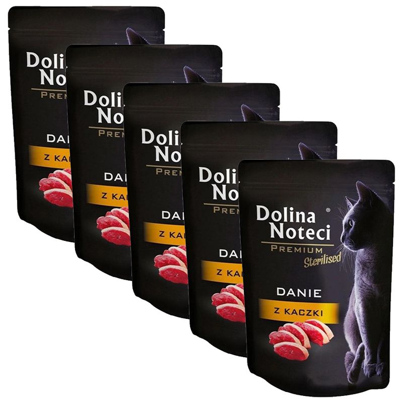 Dolina Noteci Premium Cat Sterilized Dish with Duck 5 x 85 g