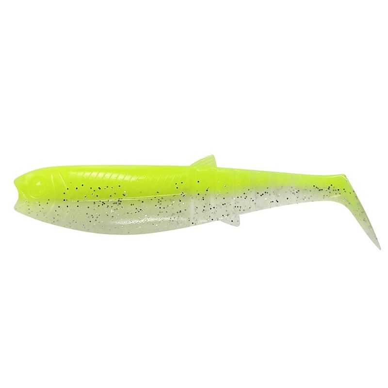 Savage Gear Gumena Varalica Cannibal Shad Fluo Yellow Glow 10cm 9g, 5kom