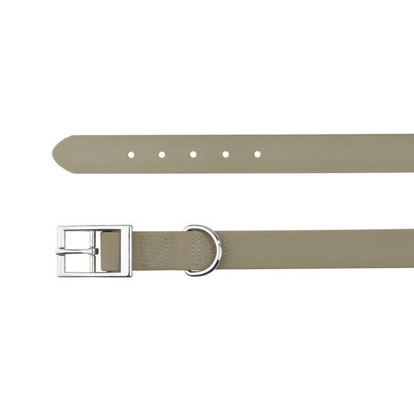Ogrlica za pse od PVC-a - tamnosiva L, 51 - 59 cm