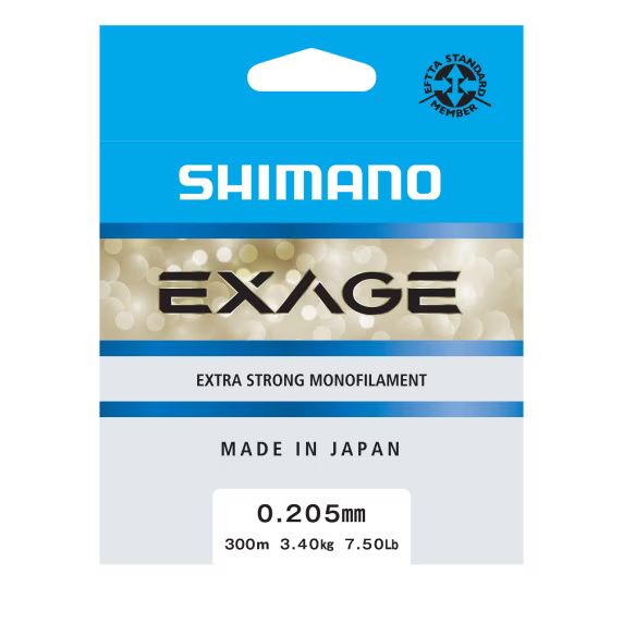 Shimano Exage 300m 0.20mm / 3.4kg Steel Grey