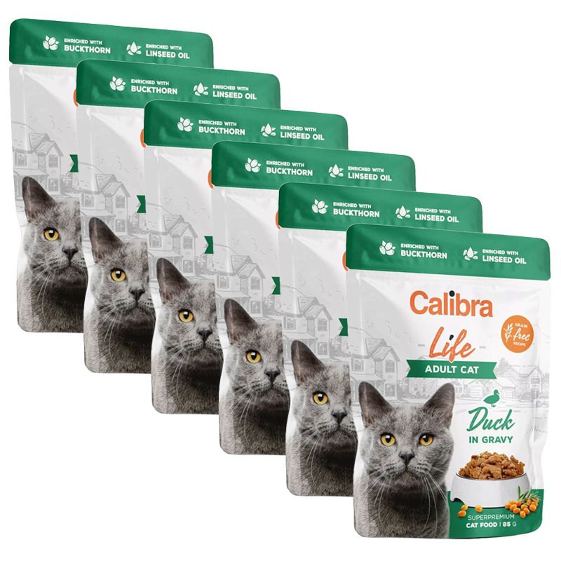 Calibra Cat Life Adult Duck in gravy 6 x 85 g