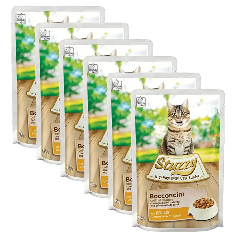 Stuzzy Cat Chunks komadi piletine u umaku 6 x 85 g
