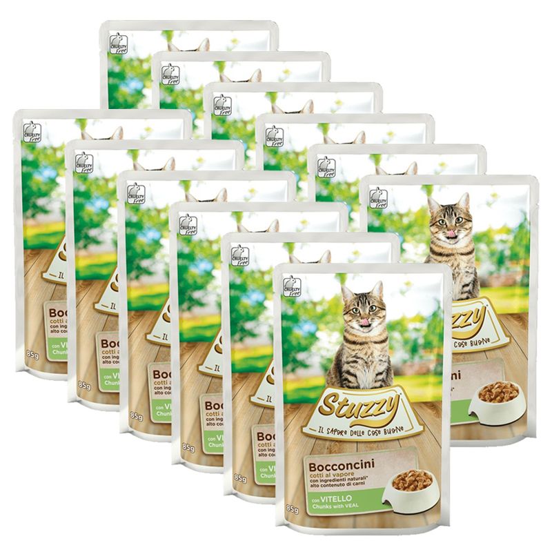 Stuzzy Cat Chunks teleća mesna kockice u umaku 12 x 85 g