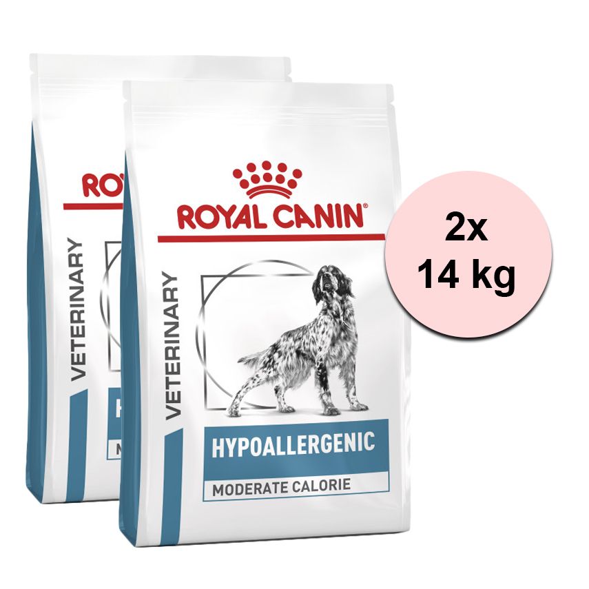 Royal Canin VHN Dog Hypoallergenic Moderate Calorie 2 x 14 kg