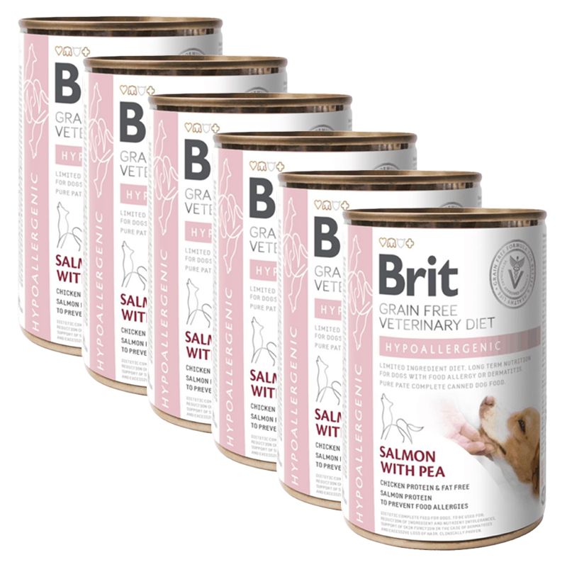 Brit Veterinary Diets GF dog Hypoallergenic 6 x 400 g