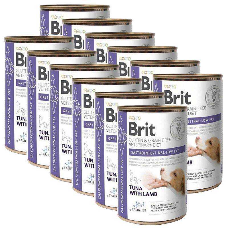 Brit Veterinary Diets GF dog Gluten & Grain free Gastrointestinal-low fat 12 x 400 g