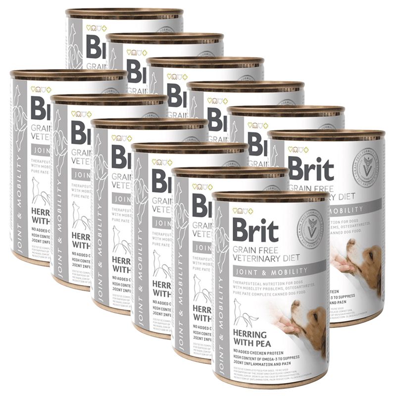 Brit Veterinary Diets GF dog Joint & Mobility 12 x 400 g