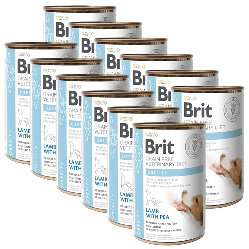 Brit Veterinary Diets GF dog Obesity 12 x 400 g