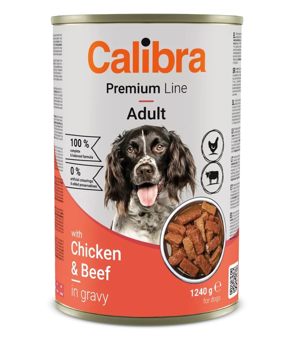 Calibra Dog Premium Adult with Chicken & Beef 1240 g