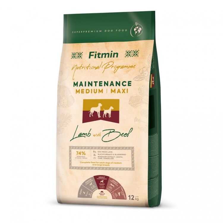 Fitmin Maintenance Medium/Maxi Lamb with Beef 12 kg