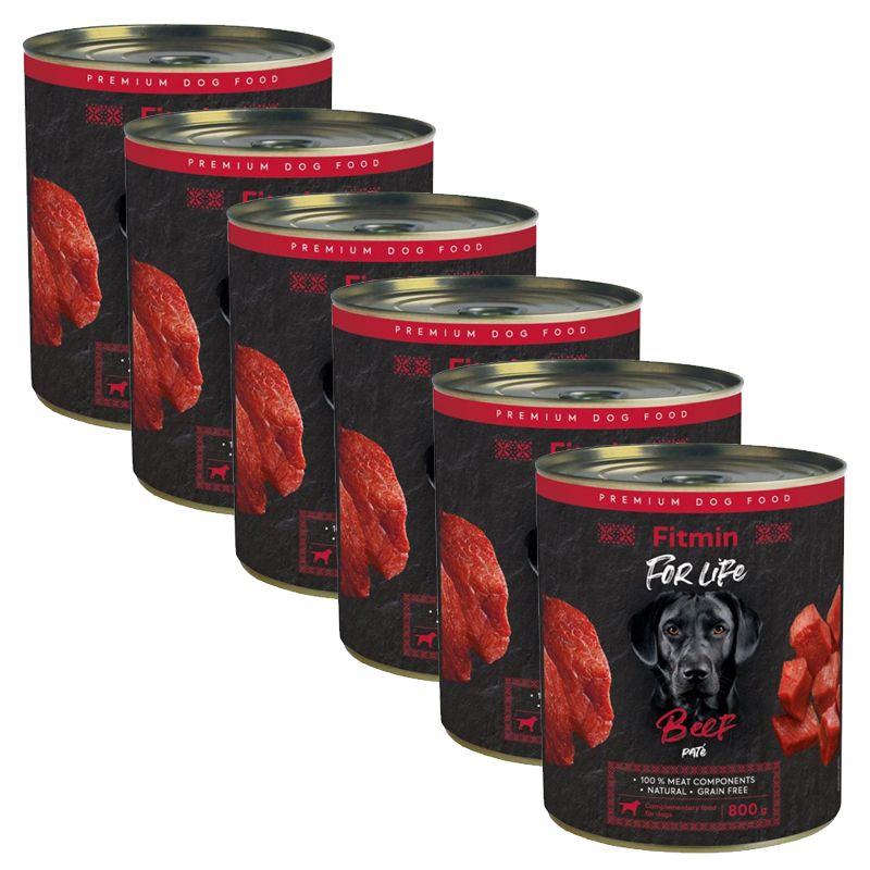 Konzerva Fitmin For Life GOVEDINA pašteta 6 x 800 g