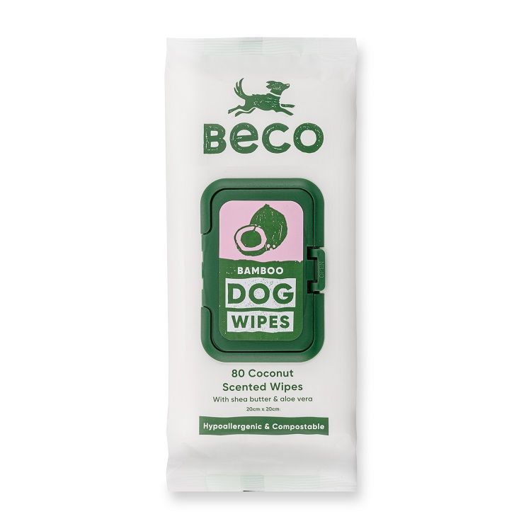 Beco Bamboo Vlažne maramice za pse, kokos 80 kom