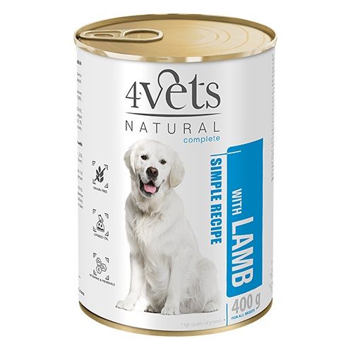 4Vets Natural Simple Recipe with Lamb 400 g