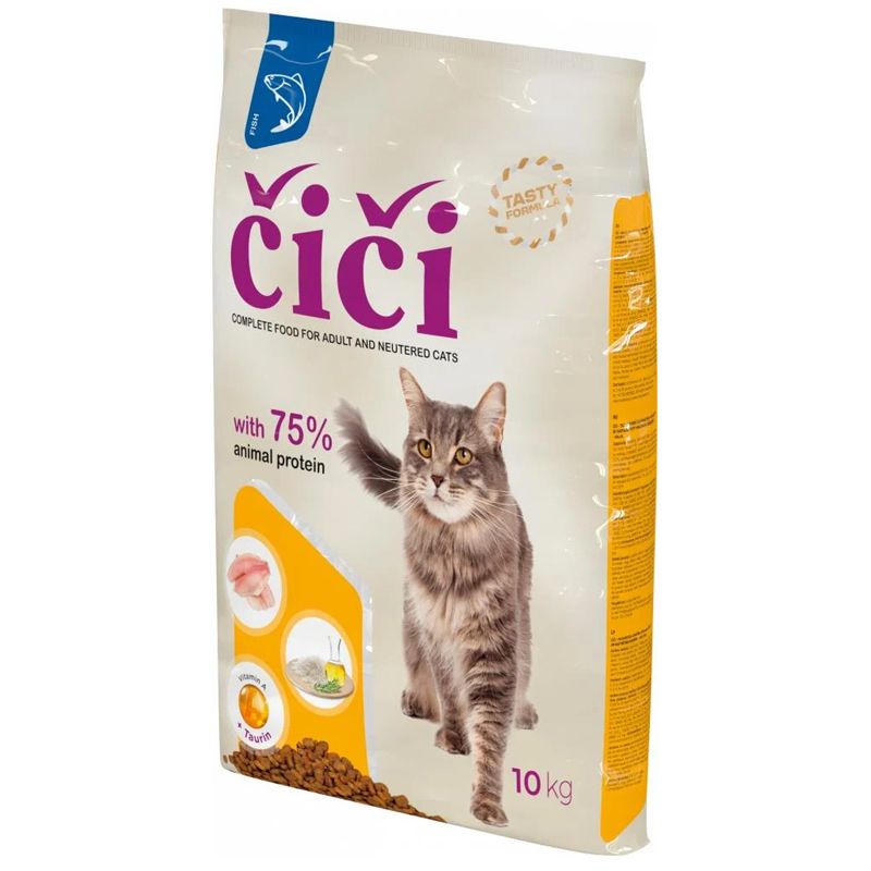 ČIČI suho krmivo za mačke - riba 10 kg