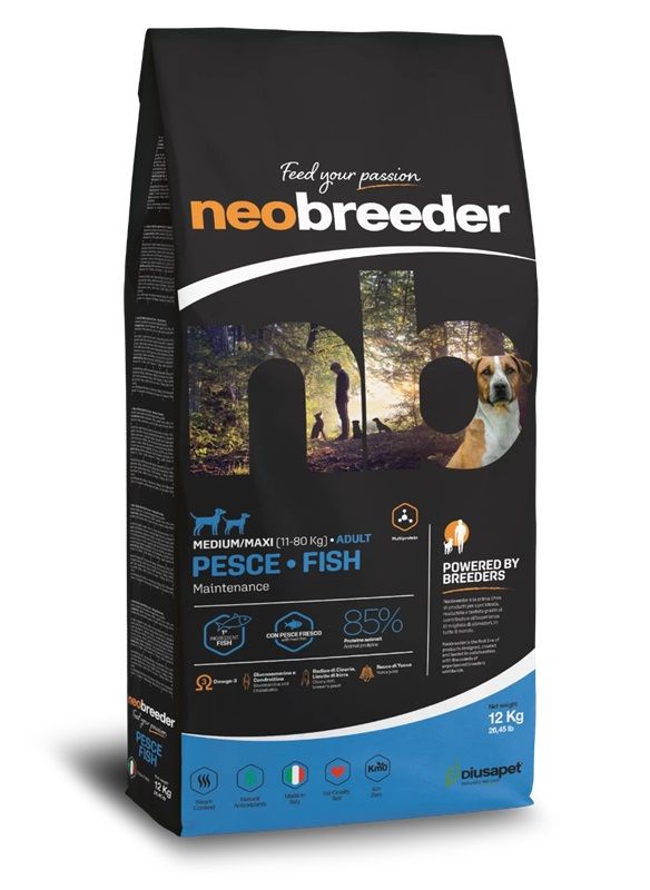 Alleva NEO BREEDER dog adult medium & maxi fish 12 kg