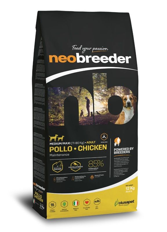 Alleva NEO BREEDER dog adult medium & maxi chicken 12 kg