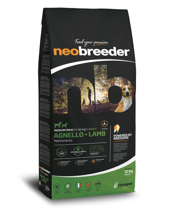Alleva NEO BREEDER dog adult medium & maxi lamb 12 kg