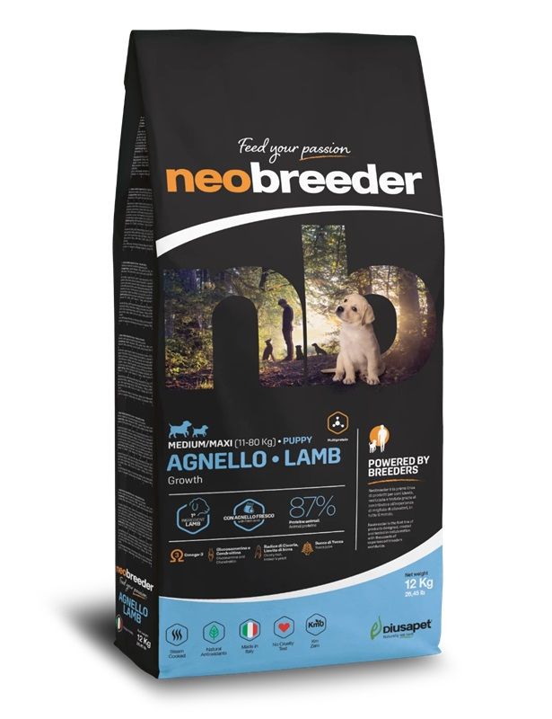 Alleva NEO BREEDER dog puppy medium & maxi lamb 12 kg