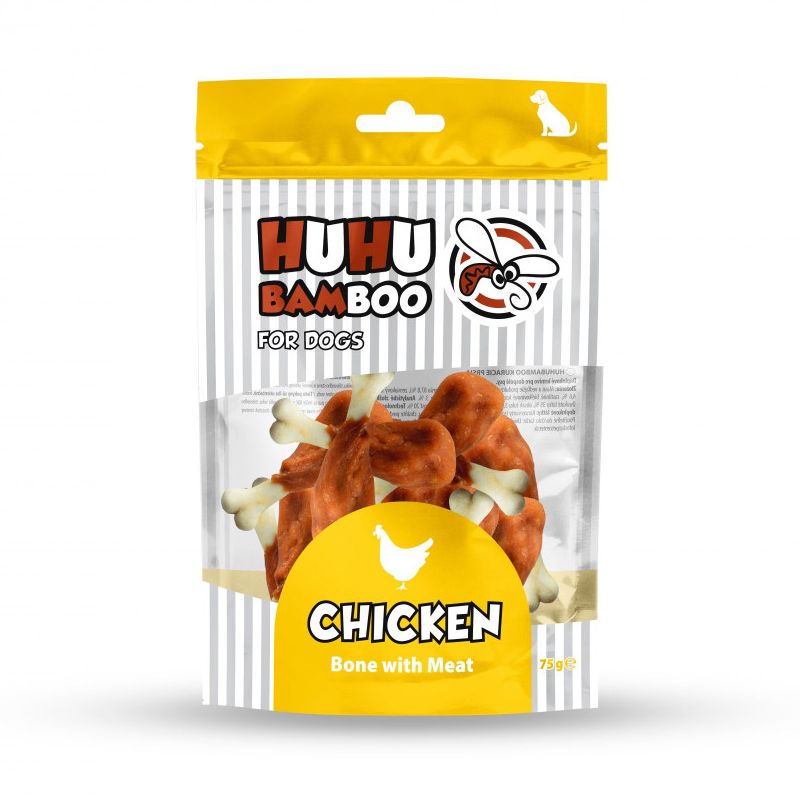 HuhuBamboo Kosti s piletinom 75 g