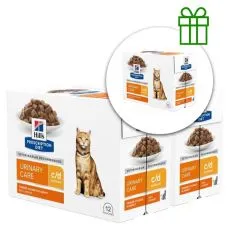 Hill's Prescription Diet Feline c/d MultiCare Piletina 12 x 85 g, 2+1 GRATIS