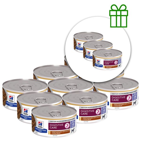Hill's Prescription Diet i/d Low Fat Stew Mini Njega probave za pse 156 g, 9+3 GRATIS