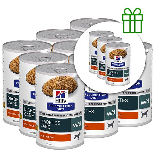 Hill's Prescription Diet w/d Održavanje tjelesne mase i briga za dijabetes kod pasa 370 g, 9+3 GRATIS