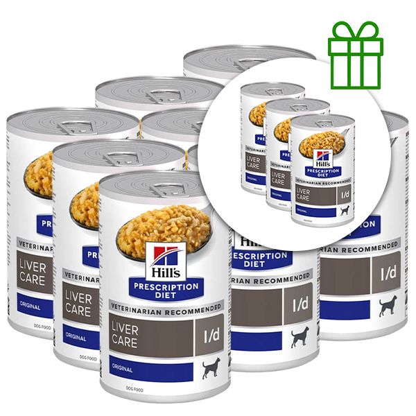 Hill's Prescription Diet l/d Njega jetre konzerva za pse 370 g, 9+3 GRATIS