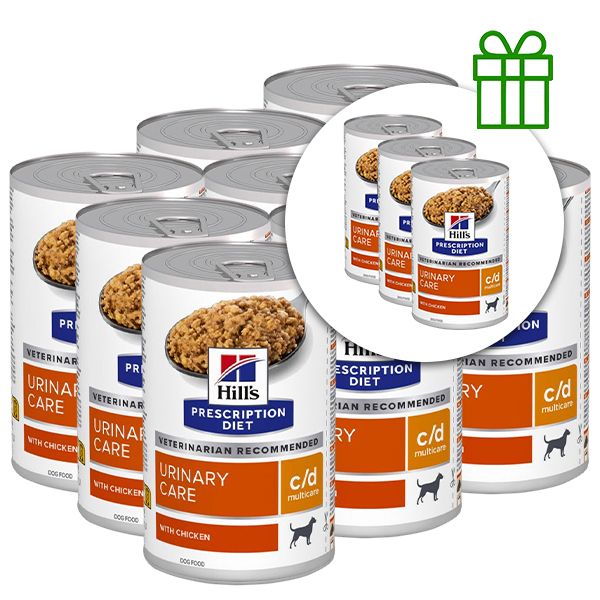 Hill's Prescription Diet c/d Multicare Njega mokraćnog sustava za pse 370 g, 9+3 GRATIS