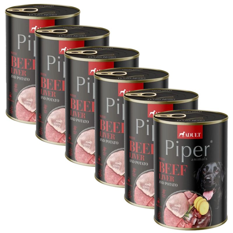 Konzerva Piper Adult s goveđim jetrom i krumpirom 6 x 400 g