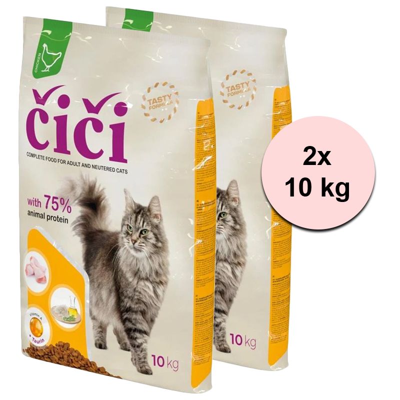 ČIČI granule za mačke - piletina 2 x 10 kg