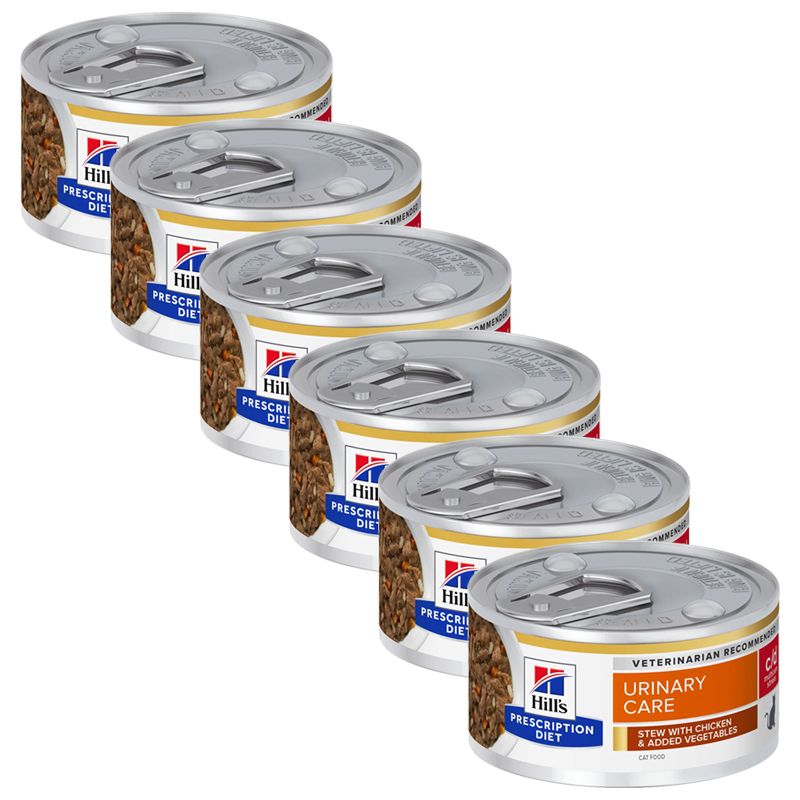 Hill's Prescription Diet Feline Stew c/d Urinary Stress s piletinom i povrćem 6 x 82 g