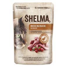 Shelma Cat Konzerva patka-brusnica u umaku 85 g