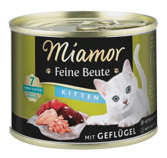 Miamor Feine Beute Kitten s piletinom 185 g