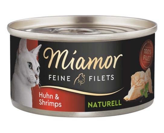 Miamor Feine Filets Naturell piletina & škampi 80 g