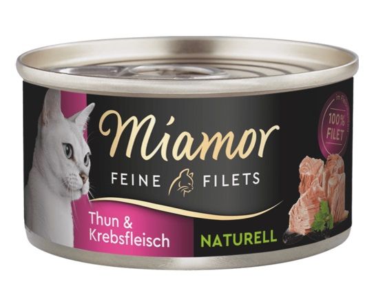 Miamor Feine Filets Naturell tuna & crab 80 g