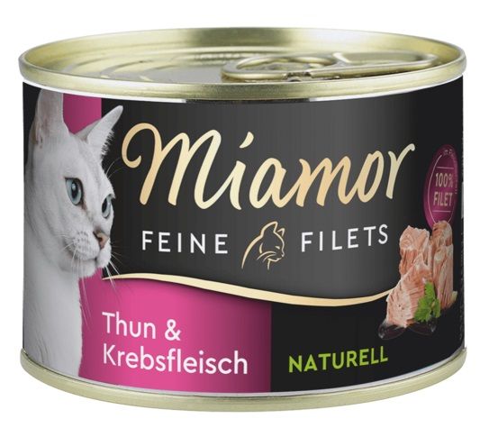 Miamor Feine Filets Naturell tuna & rak 156 g
