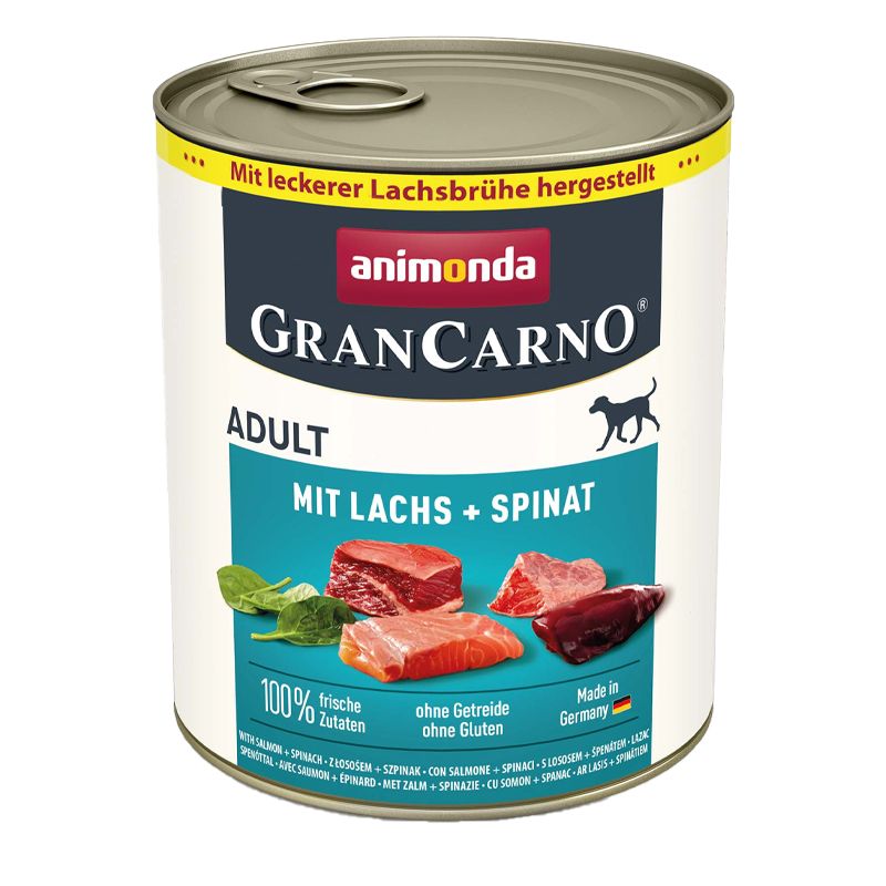 Animonda GranCarno Adult svinjetina, losos i špinat 800 g