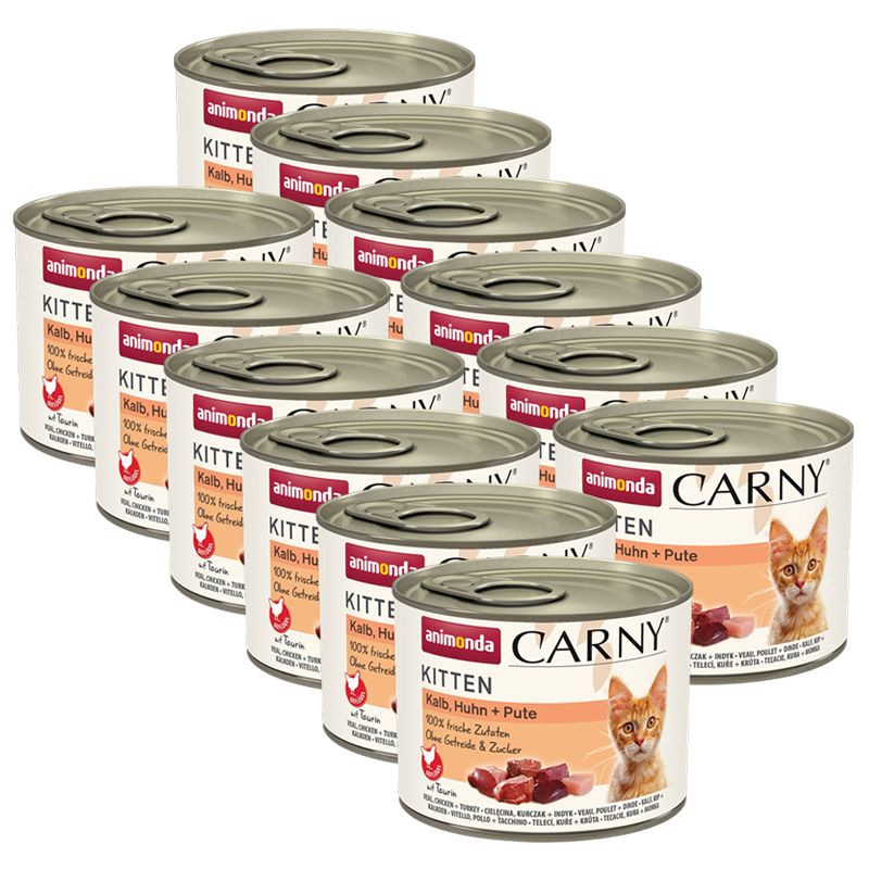 Animonda Carny Kitten - teleće, piletina i puretina 12 x 200 g