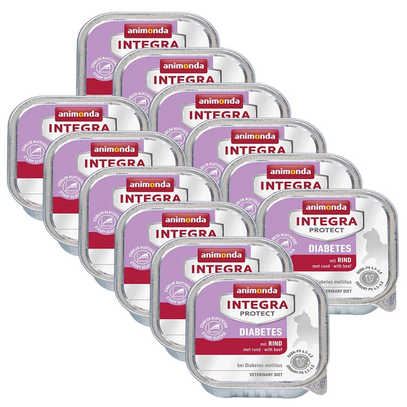 Animonda Integra Protect Cat Diabetes - govedina 12 x 100 g