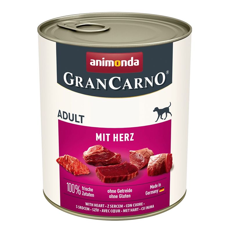 Animonda GranCarno Adult svinjetina s srcima 800 g
