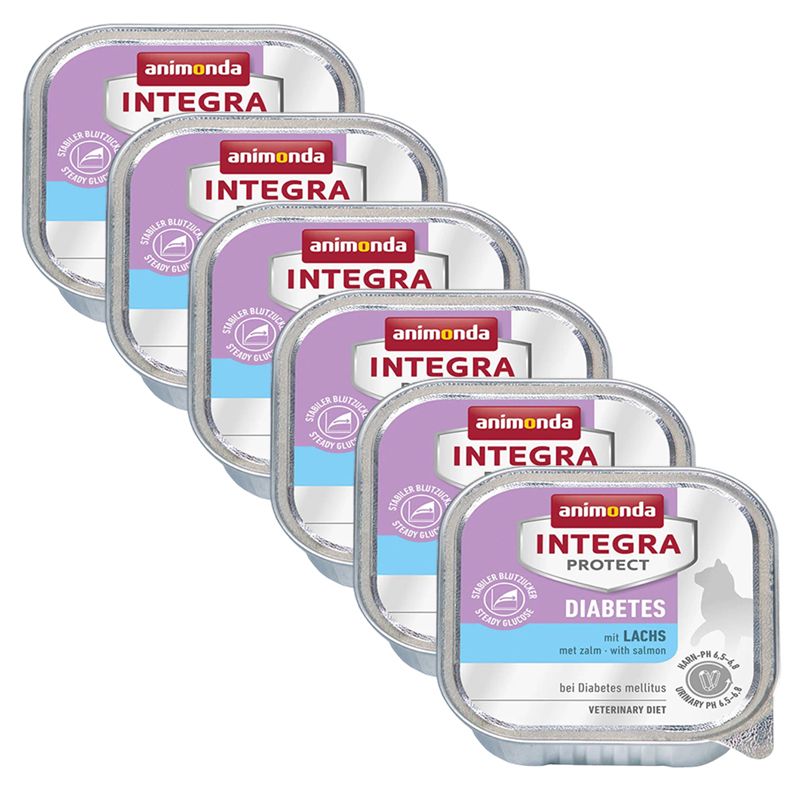 Animonda Integra Protect Cat Diabetes - losos 6 x 100 g