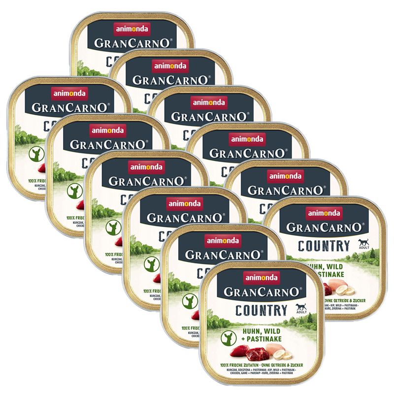 Animonda GranCarno Country Adult - piletina, divljač i peršun 12 x 150 g