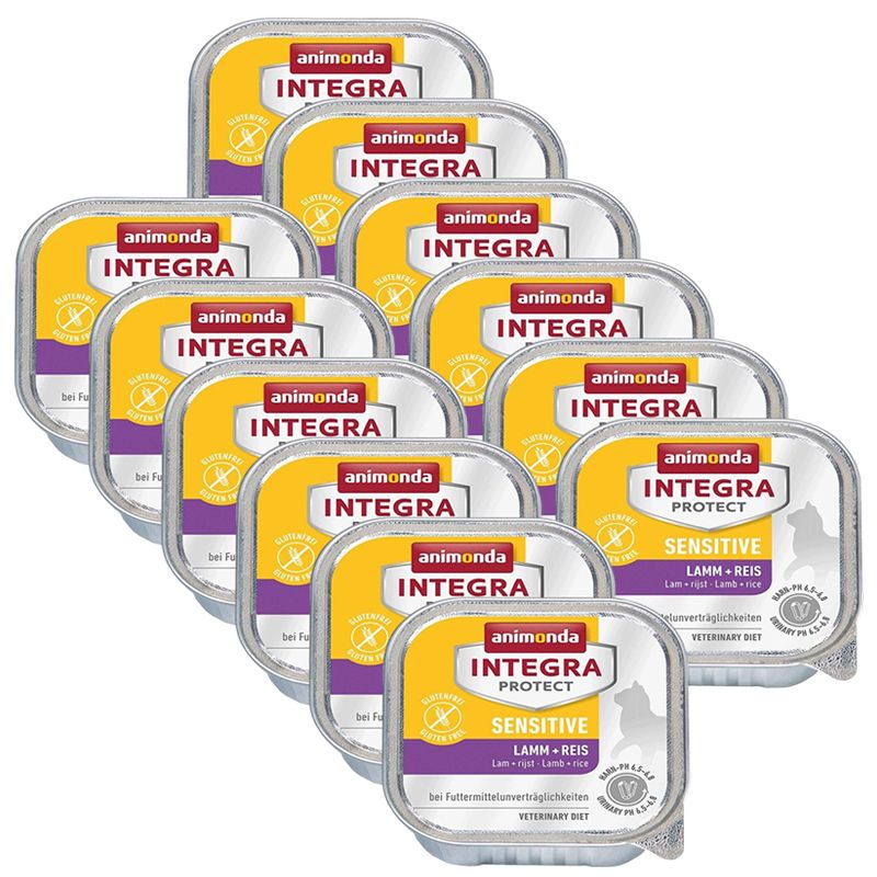 Animonda Integra Protect Cat Sensitive - janjetina s rižom 12 x 100 g