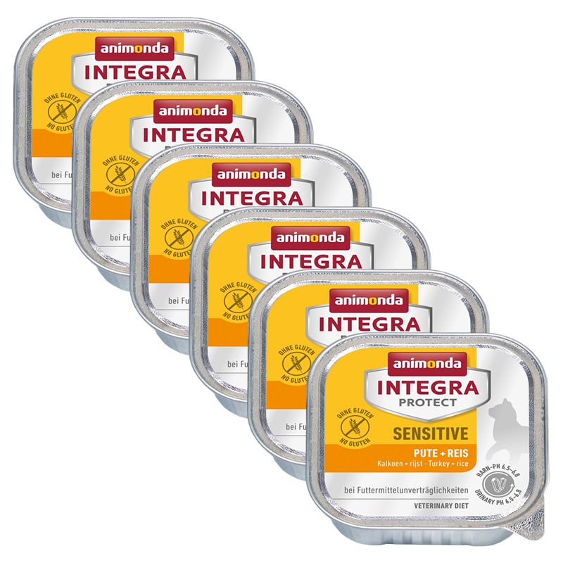 Animonda Integra Protect Cat Sensitive - puretina s rižom 6 x 100 g