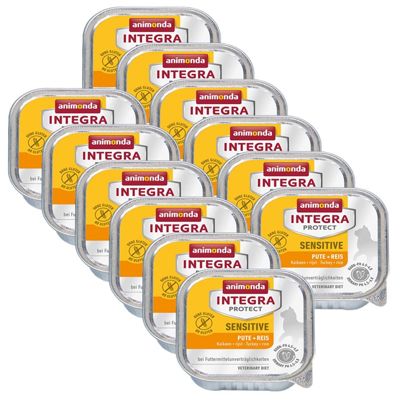 Animonda Integra Protect Cat Sensitive - puretina s rižom 12 x 100 g