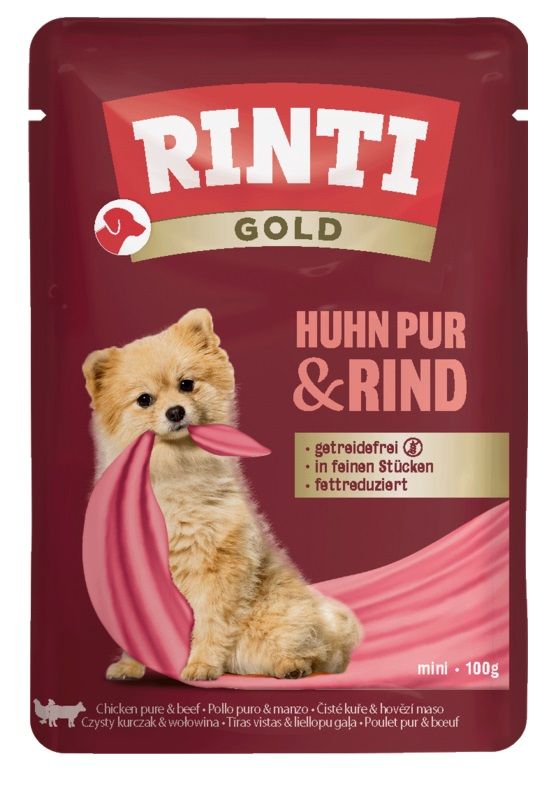 Konzerva RINTI GOLD PUR piletina & govedina 100 g