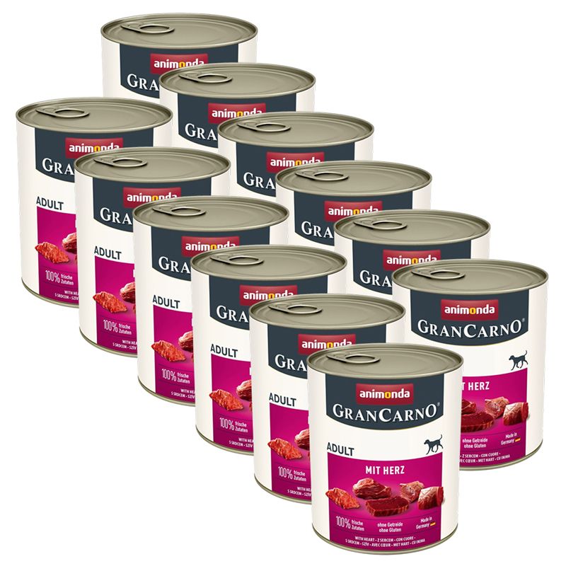 Animonda GranCarno Adult svinjetina s srcima 12 x 800 g