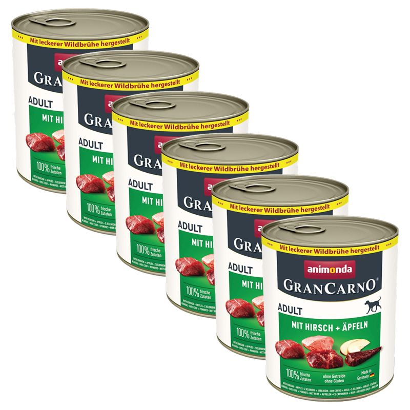 Animonda GranCarno Adult jelen s jabukom 6 x 800 g