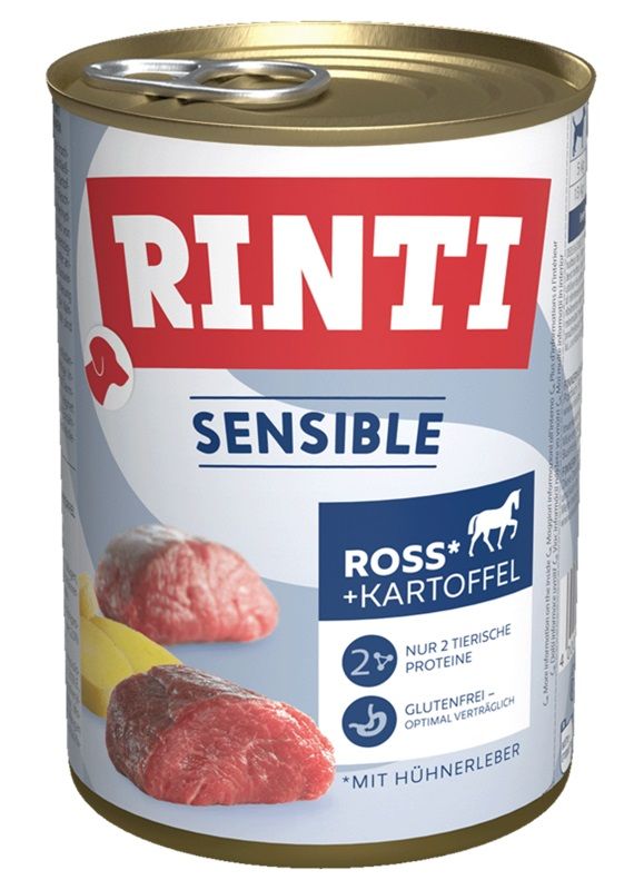 Konzerva RINTI SENSIBLE konj, jetra & krumpir 400 g